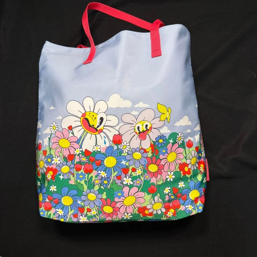 Floral Print Large Cosmetic Bag Makeup Organizer Travel Toiletry Pouch‎